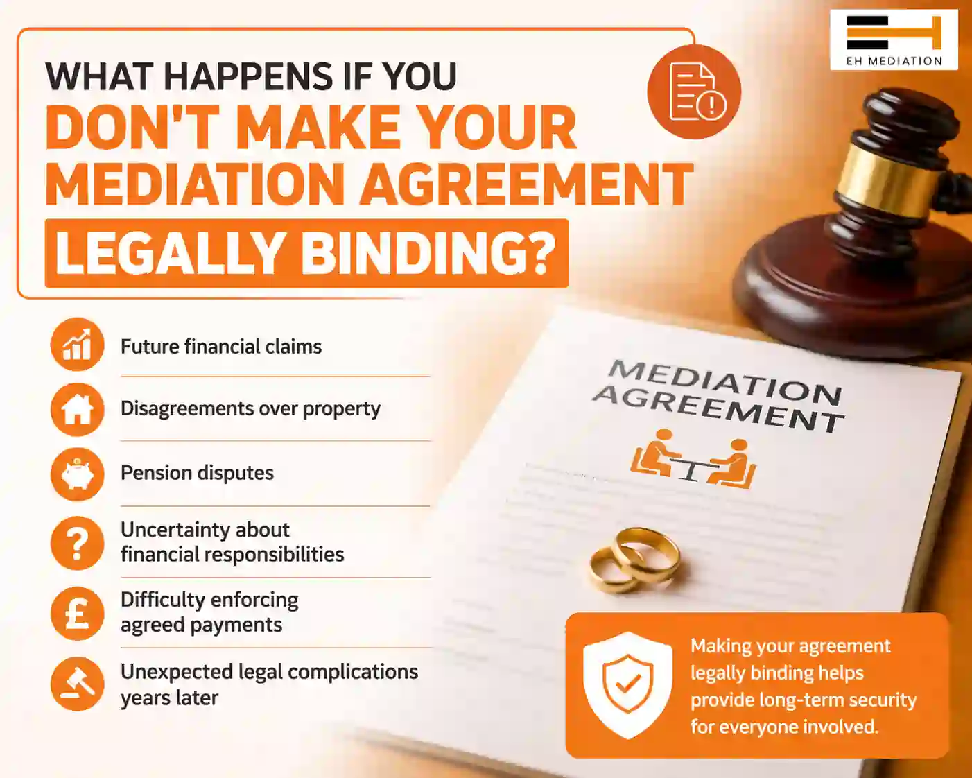 What Happens If You Don't Make Your Mediation Agreement Legally Binding Broadstairs?